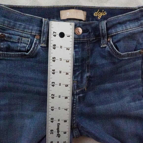 7 For All Mankind Dojo Jeans Womens 26 Wide Leg Western Cowgirl - Picture 7 of 12